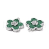 Brass Micro Pave Cubic Zirconia Pendants KK-A168-06P-3