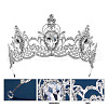 Alloy with Rhinestone Hair Bands PW-WGF24DB-01-1