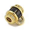 Rack Plating Brass Cubic Zirconia Beads KK-L215-317G-02-2