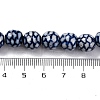 Handmade Blue and White Porcelain Beads Strands PORC-I027-03D-4