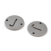 Non-Tarnish 201 Stainless Steel Hollow Flat Round Links FIND-R149-03J-P-2