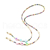 Glass Seed Beads Eyeglasses Chains AJEW-EH00383-01-1