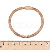 304 Stainless Steel Mesh Chain Bracelets for Women Men BJEW-Z087-19RG-5