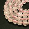 Natural Rose Quartz Beads Strands G-J157-8mm-11-2
