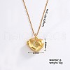European and American Fashion Heart Shaped Brass Crystal Rhinestone Locket Pendant Necklaces CW4614-5-1