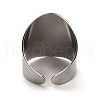 304 Stainless Steel Open Cuff Ring RJEW-Z015-04P-3