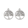 Non-Tarnish 316 Surgical Stainless Steel Charms STAS-C096-11B-P-1