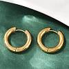 202 Stainless Steel Polishing Hoop Earrings EJEW-M106-02G-02-1