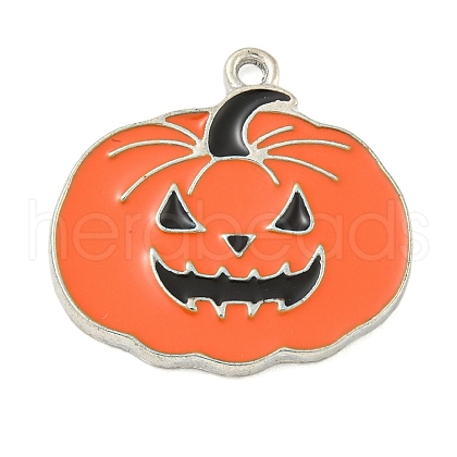 Halloween Theme Alloy Enamel Pendants ENAM-M221-02P-01-1