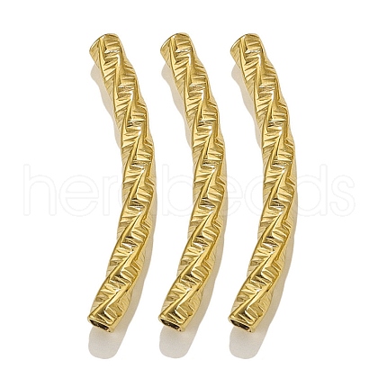 304 Stainless Steel Curved Tube Beads STAS-M071-03F-G-1