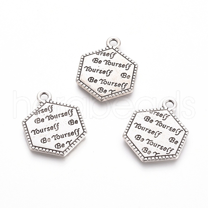 Rack Plating Tibetan Style Alloy Pendants TIBEP-L005-09AS-1