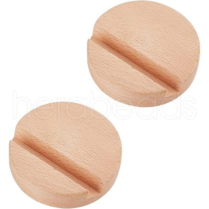 Beech Wood Mobile Phone Holders AJEW-WH0248-156-1
