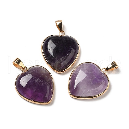 Natural Amethyst Pendants G-K335-04G-17-1