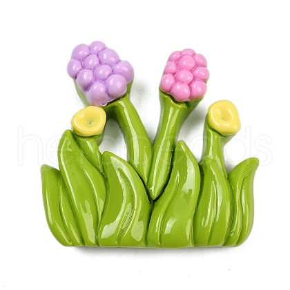 Opaque Resin Cabochons CRES-P037-01E-1