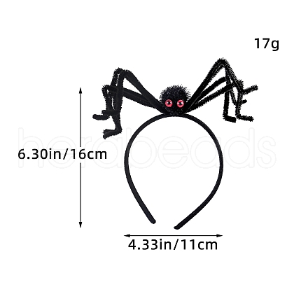 Halloween Spider Cloth Hair Bands PW-WG06D18-01-1