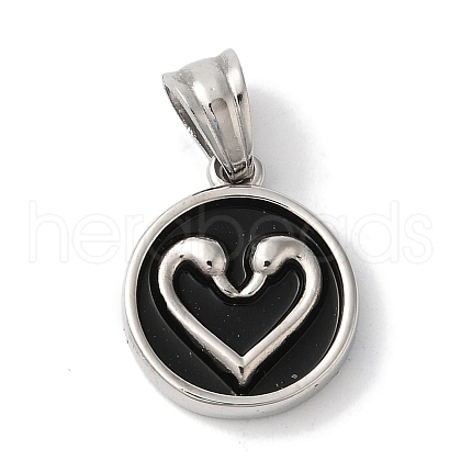 304 Stainless Steel Pendants STAS-Z075-30P-1