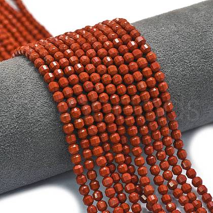 Natural Red Jasper Beads Strands G-A260-A46-01-1
