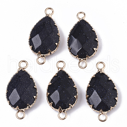 Synthetic Blue Goldstone Links connectors G-T131-09A-1
