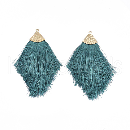 Polyester Tassel Big Pendant Decorations FIND-T042-08-1