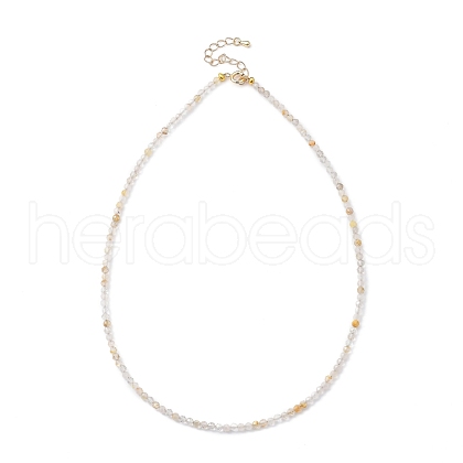 Natural Rutilated Quartz Beaded Necklaces NJEW-JN02990-05-1