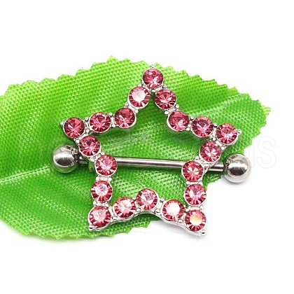 304 and 316 Surgical Stainless Steel Nipple Rings WGB4D52-07-1
