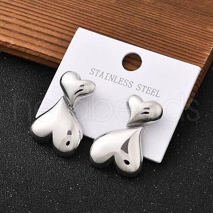 304 Stainless Steel Stud Earrings STAS-Z112-21P-1