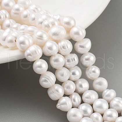 Natural Cultured Freshwater Pearl Beads Strands PEAR-C003-09B-1