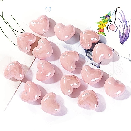 Handmade Porcelain Bright Glazed Beads PW-WG20130-10-1