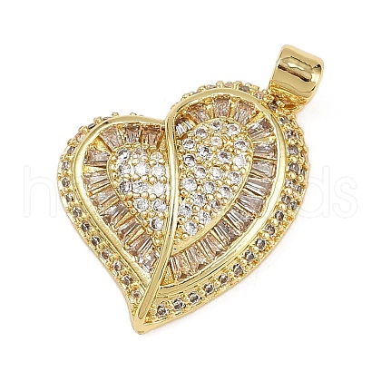 Brass Micro Pave Cubic Zirconia Pendants KK-S526-15G-A-1