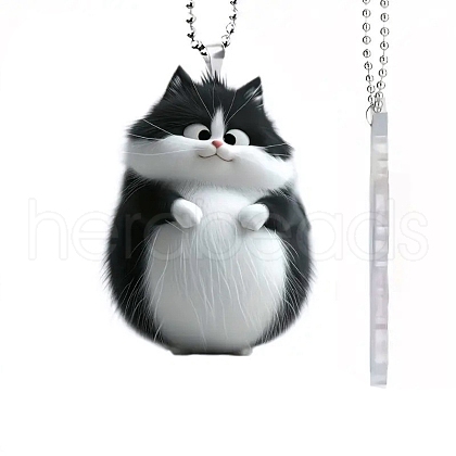 Cat Acrylic Hanging Ornaments PW-WGE0BA8-01-1