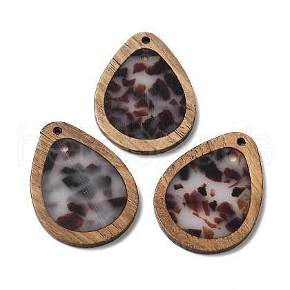 Wood & Resin Pendant WOOD-H104-22-09-1