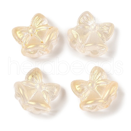 Transparent Spray Paint Glass Beads GLAA-Z011-06I-1