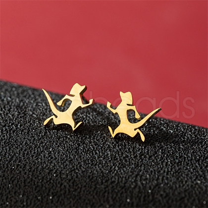 Stainless Steel Stud Earrings PW-WG88127-17-1