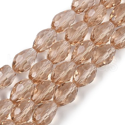 Transparent Glass Beads Strands EGLA-N013-T6mm-D23-1