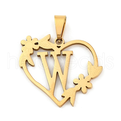 Ion Plating(IP) 201 Stainless Steel Pendants STAS-N103-183G-W-1