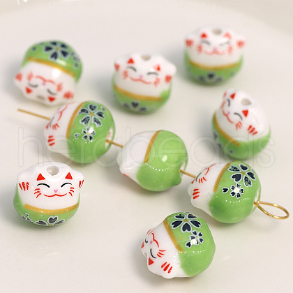 Handmade Porcelain Beads PW-WG11384-08-1