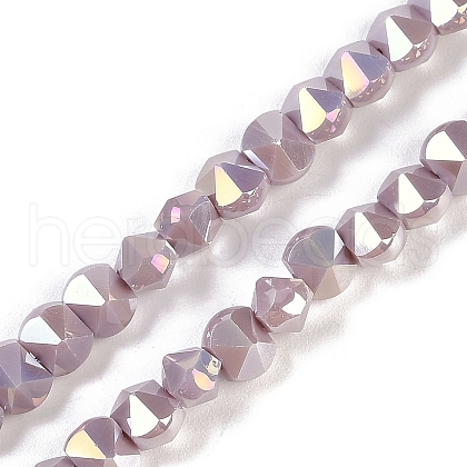Electroplate Glass Beads Strands EGLA-B009-05A-09-1