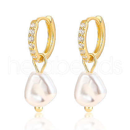 Mother's Day Jewellery S925 Silver Freshwater Pearl Ear Clips HI4910-1-1