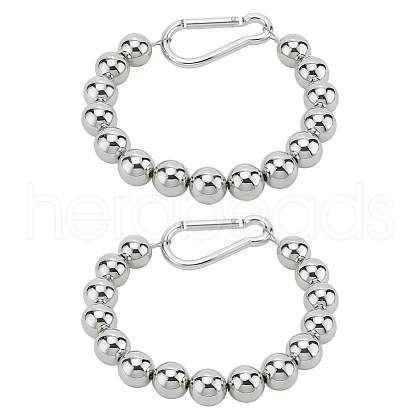 ANATTASOUL 2Pcs Acrylic Beaded Bracelets BJEW-AN0001-84-1