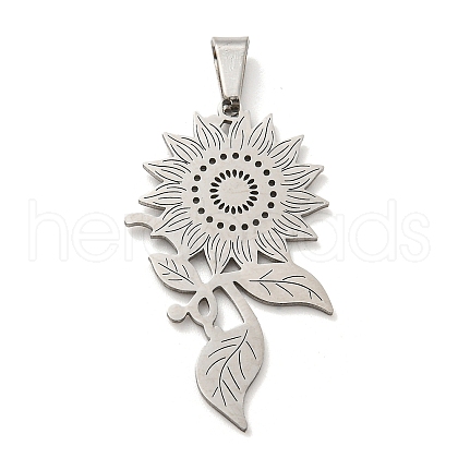 Non-Tarnish 304 Stainless Steel Pendants STAS-H184-15P-1