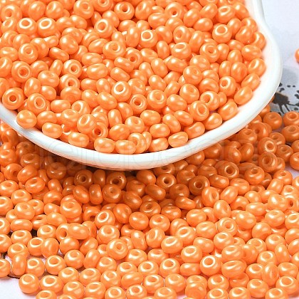 Baking Paint Luster Glass Seed Beads X1-SEED-B001-04A-10-1