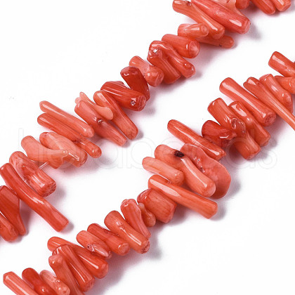 Synthetic Coral Beads Strands X-CORA-S023-45J-1