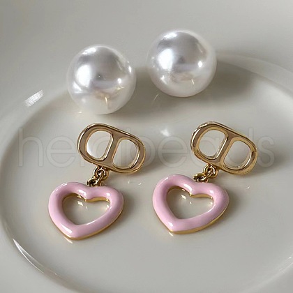 Alloy Enamel Stud Earrings FS-WGE0AD6-59-1