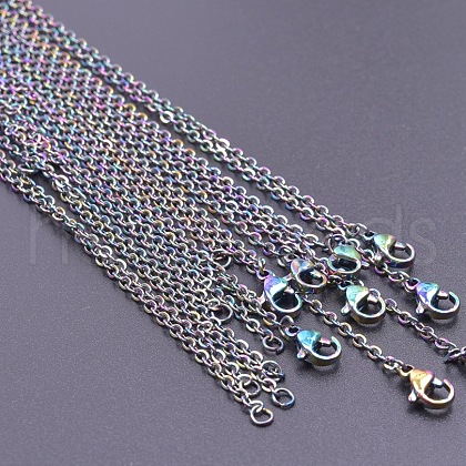 2MM Unisex 304 Stainless Steel Cable Chain Necklaces VJ7708-5-1