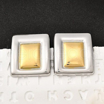 304 Stainless Steel Stud Earrings EJEW-D308-03PG-1