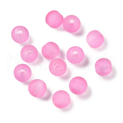 Imitation Jelly Transparent Acrylic Beads FACR-U001-01H-1