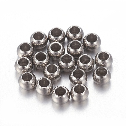 Tarnish Resistant 201 Stainless Steel Beads STAS-F170-06P-B-1