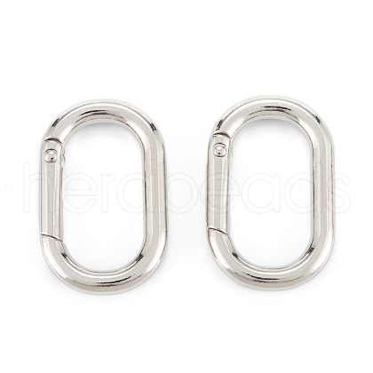 Zinc Alloy Spring Gate Rings PALLOY-L233-07B-P-1