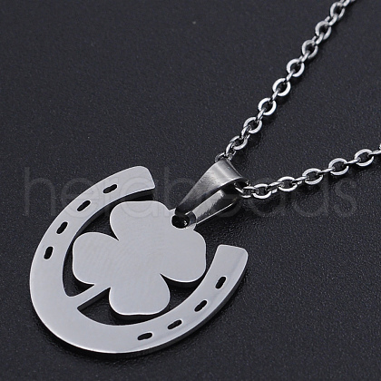 Non-Tarnish 201 Stainless Steel Pendants Necklaces NJEW-S105-JN716-45-1-1