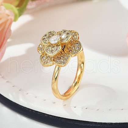 Rotatable Finger Rings for Women RJEW-B115-01G-06-1